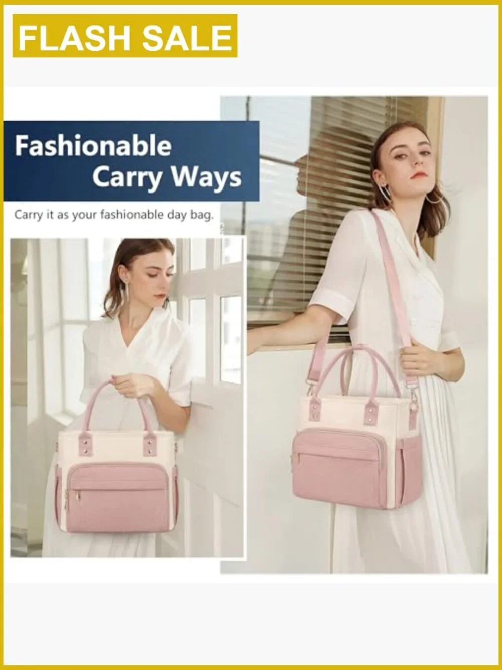 Large Insulated Lunch Tote Bag for Women, Leakproof Cooler, 18L